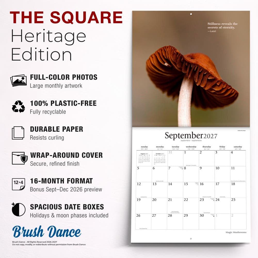 Magic Mushrooms 2027 Wall Calendar Fifth Alternate Image