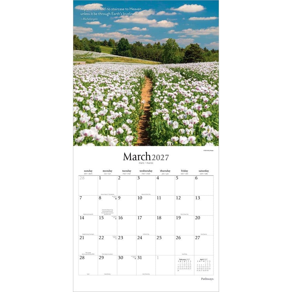 Pathways 2027 Wall Calendar Second Alternate Image