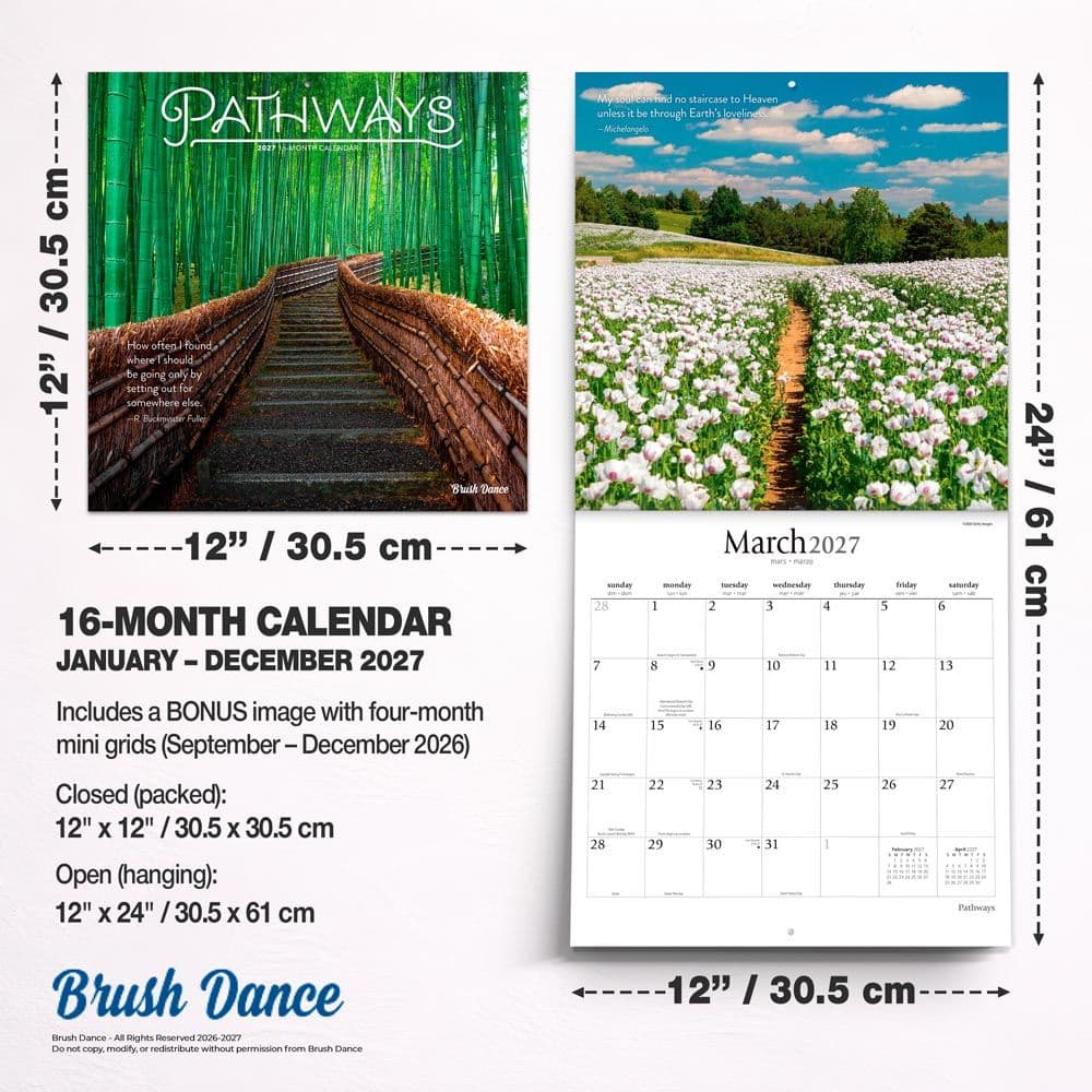 Pathways 2027 Wall Calendar Sixth Alternate Image