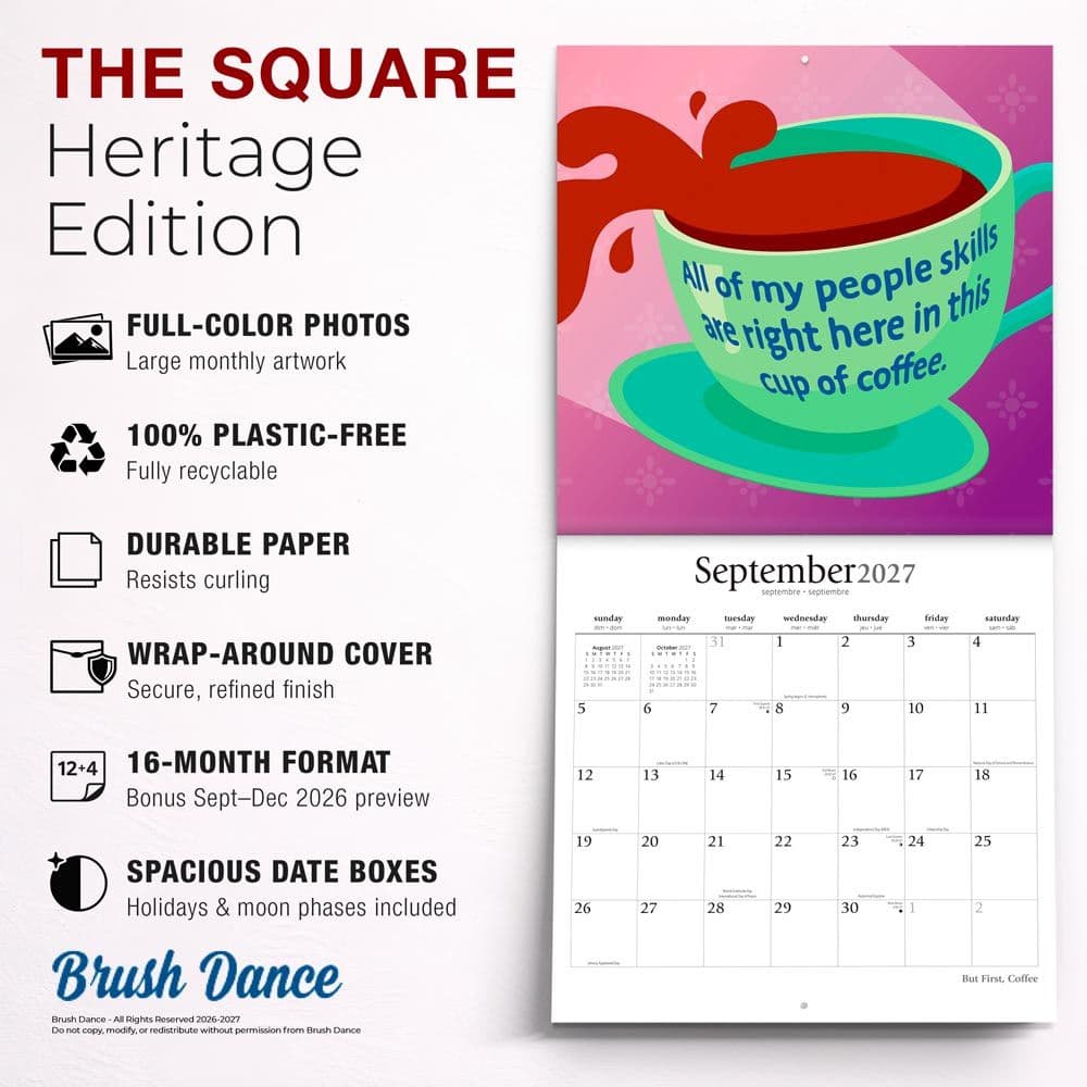 But First Coffee 2027 Wall Calendar Fifth Alternate Image