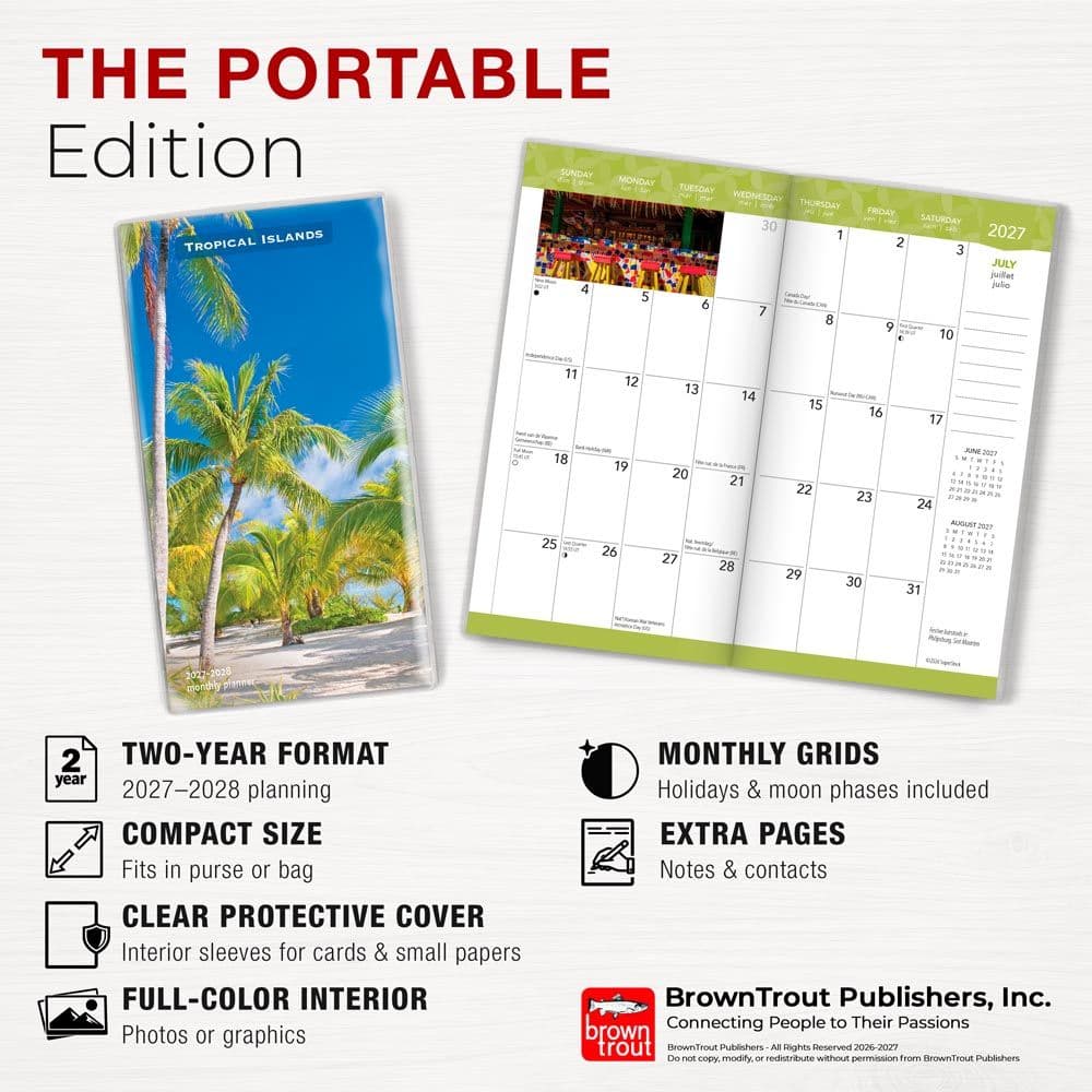 Tropical Islands 2027 2 Year Pocket Planner Fifth Alternate Image