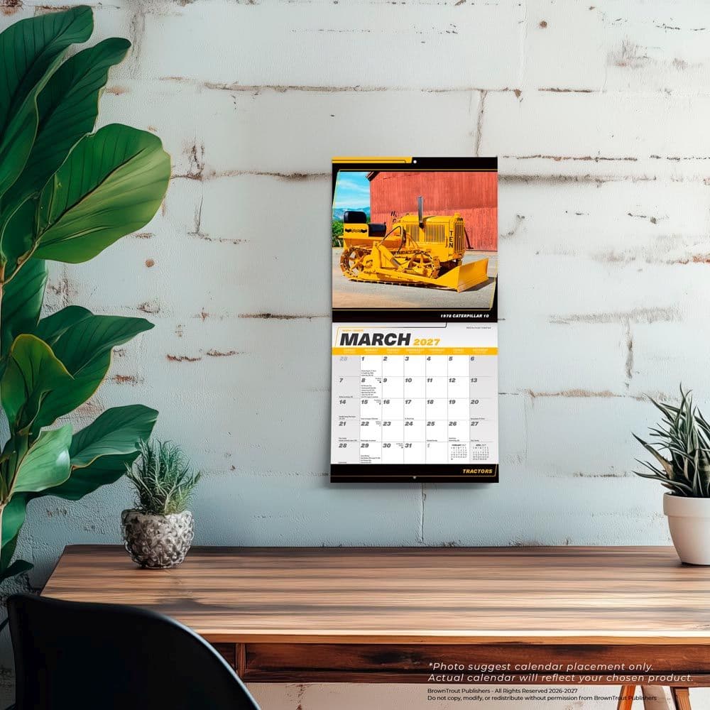 Tractors 2027 Mini Wall Calendar Fourth Alternate Image