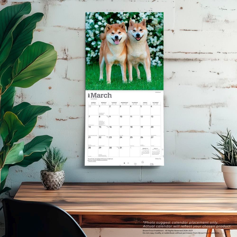 Shiba Inu 2027 Wall Calendar Fourth Alternate Image
