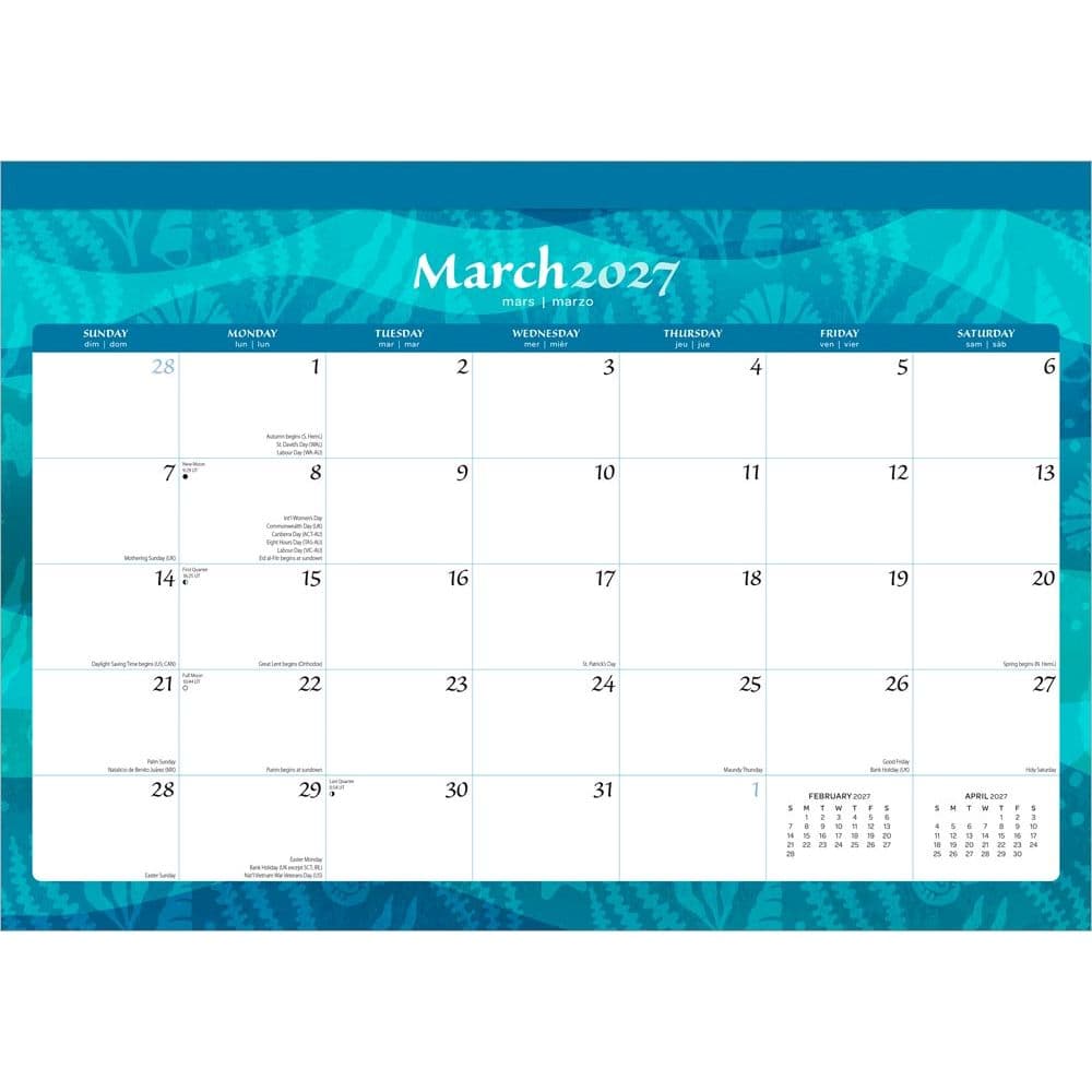 Seaside Currents 2027 Desk Pad First Alternate Image