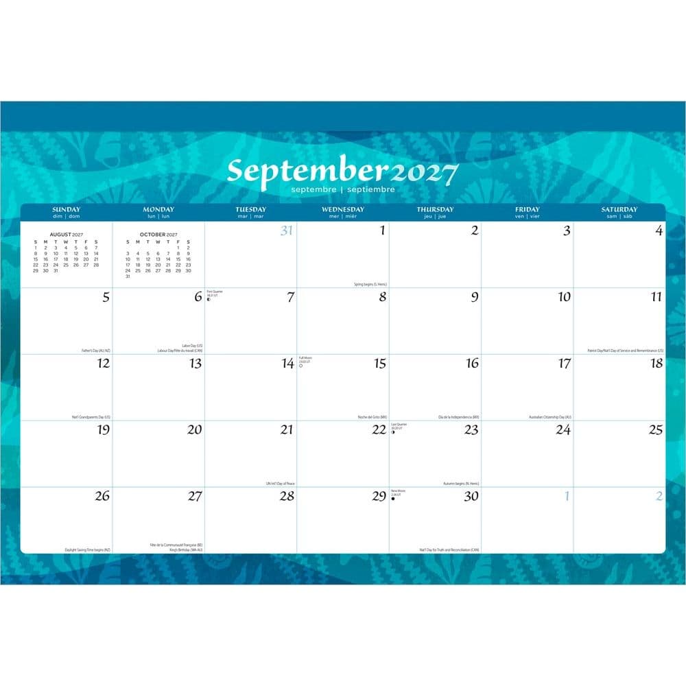 Seaside Currents 2027 Desk Pad Second Alternate Image