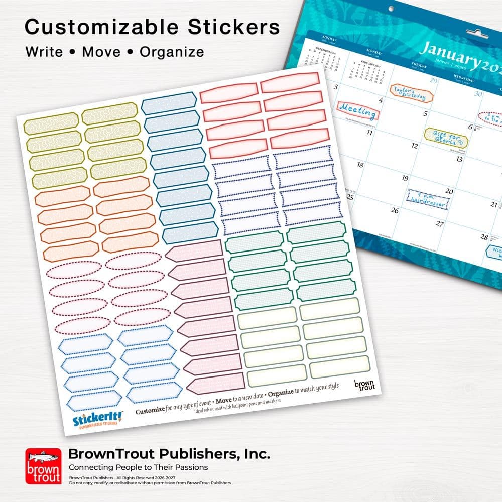 Seaside Currents 2027 Desk Pad Eighth Alternate Image