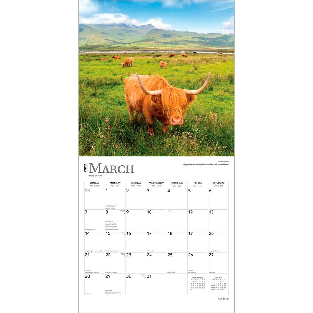 Scotland 2027 Wall Calendar Second Alternate Image