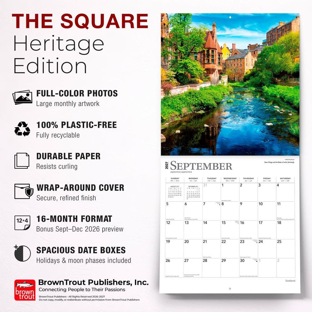 Scotland 2027 Wall Calendar Fifth Alternate Image