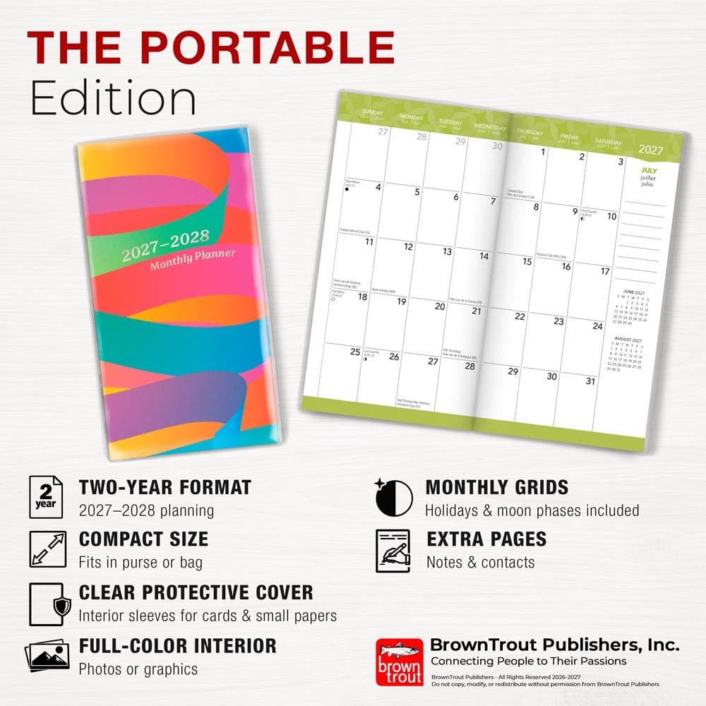 Rich Ribbons 2027 2 Year Pocket Planner Fifth Alternate Image