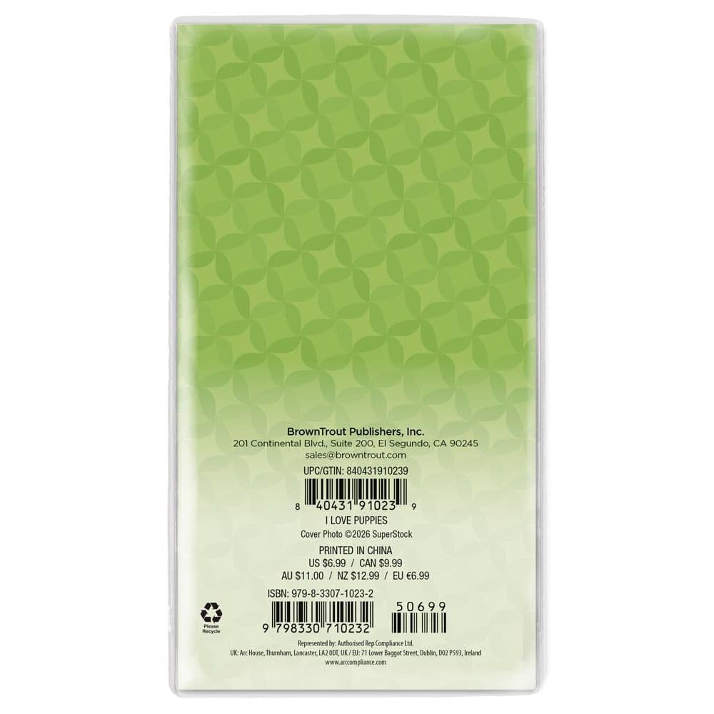 Puppies I Love 2027 2 Year Pocket Planner First Alternate Image