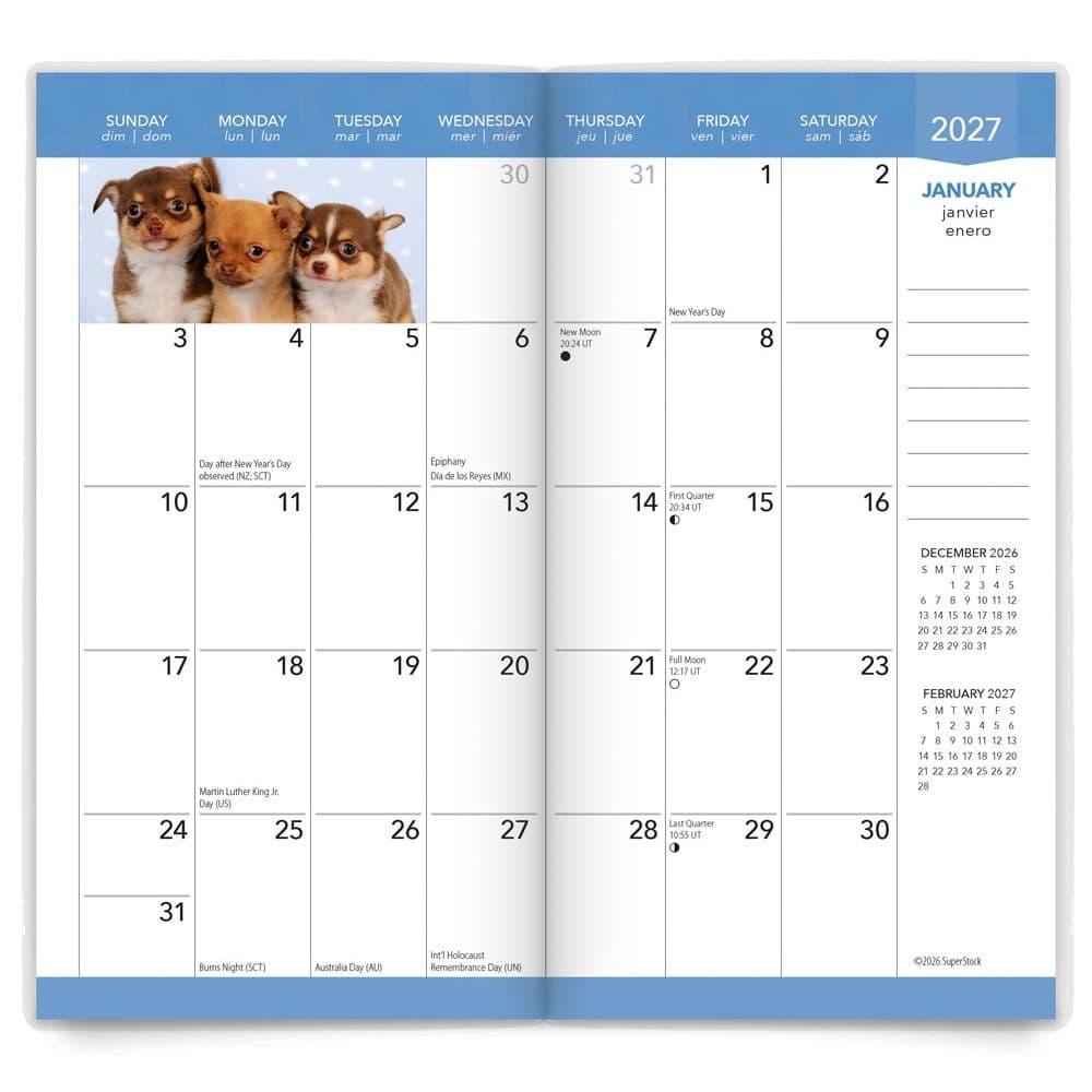 Puppies I Love 2027 2 Year Pocket Planner Second Alternate Image
