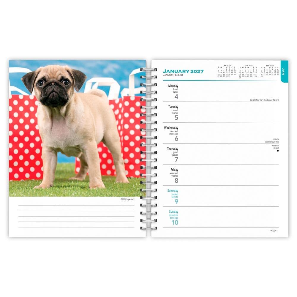I Love Puppies 2027 Engagement Planner Second Alternate Image