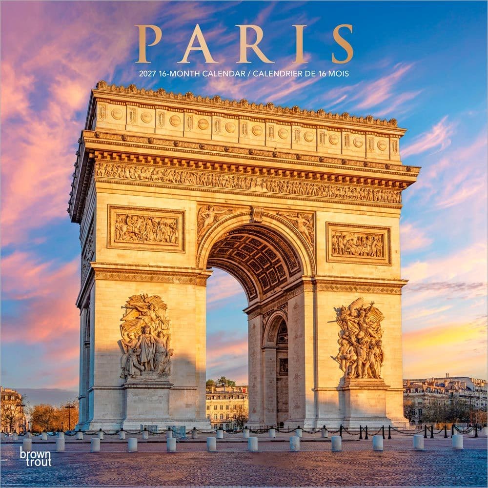 Paris 2027 Wall Calendar Main Product Image