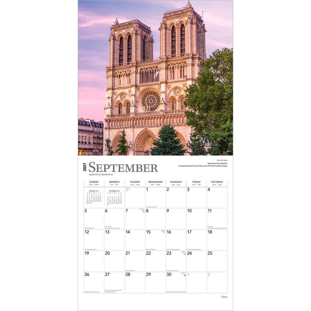 Paris 2027 Wall Calendar - Calendars.com
