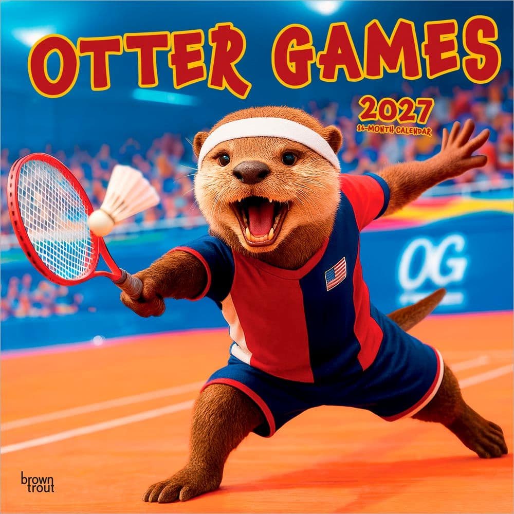 Otter Olympics 2027 Wall Calendar Main Product Image