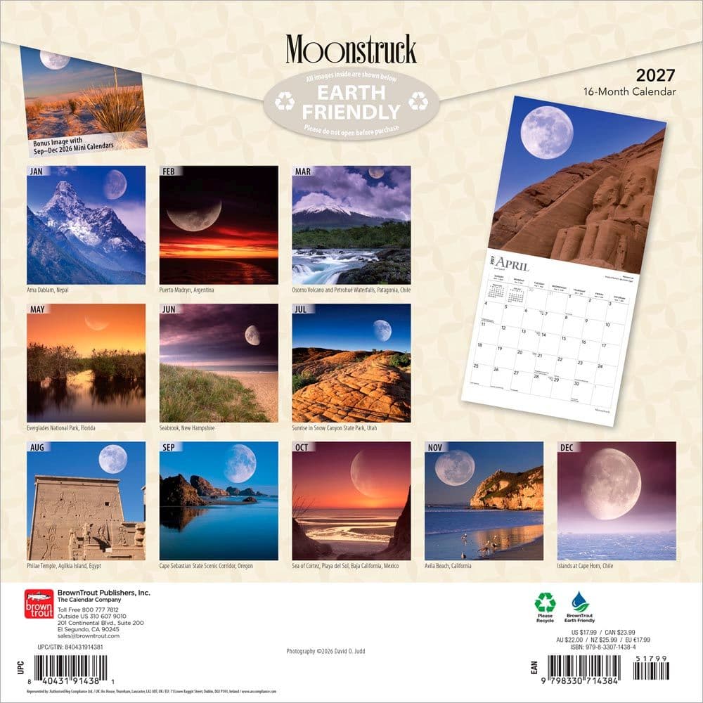Moons 2027 Wall Calendar First Alternate Image
