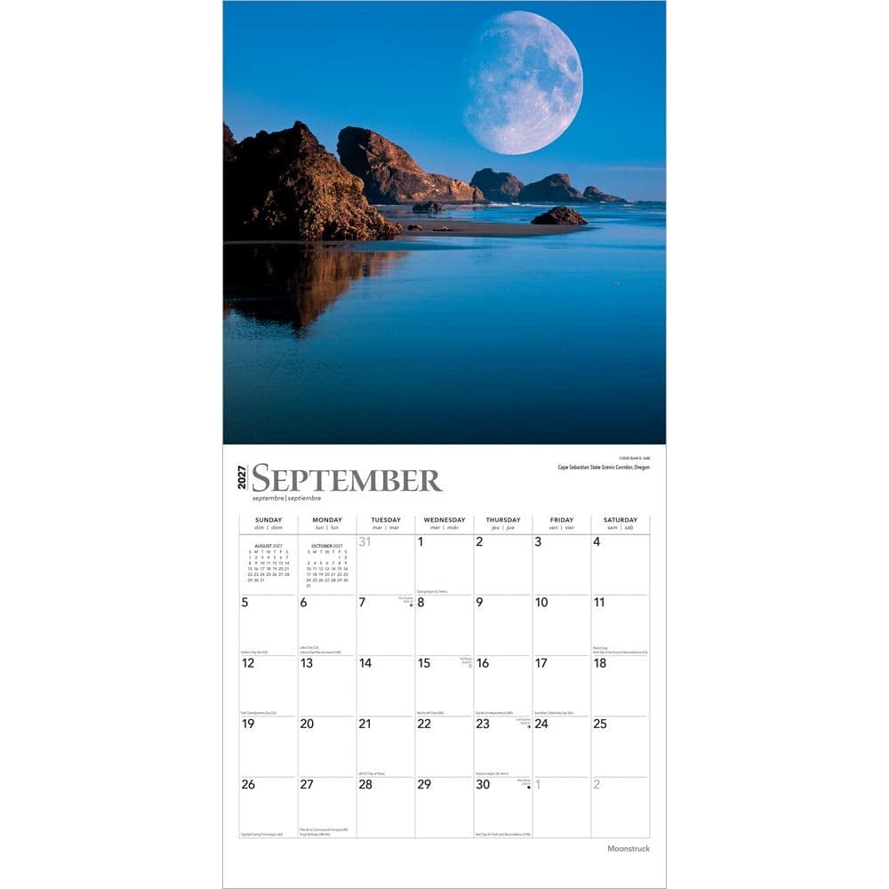 Moons 2027 Wall Calendar Third Alternate Image