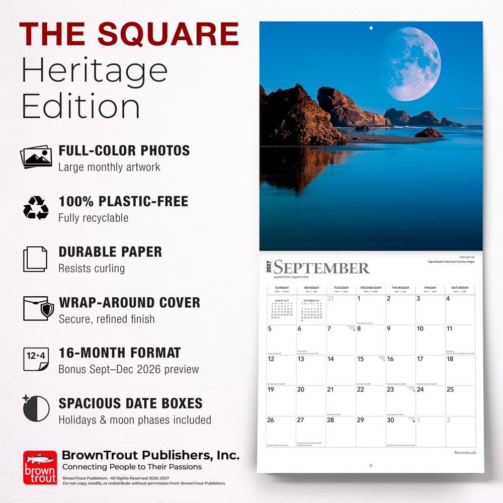 Moons 2027 Wall Calendar Fifth Alternate Image