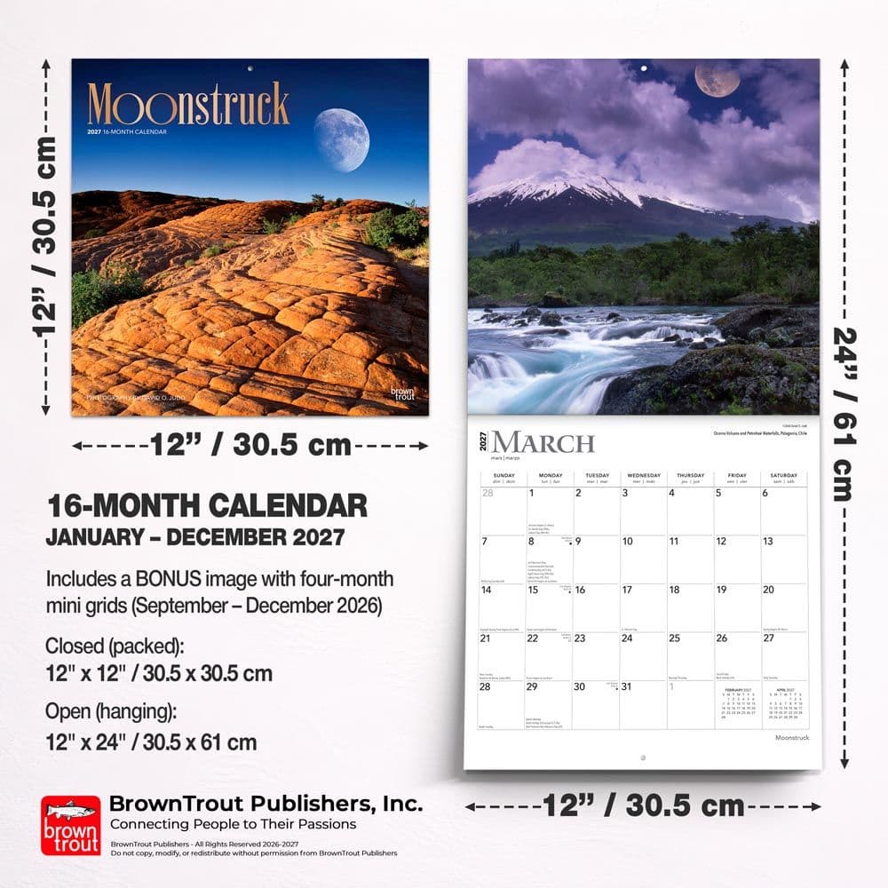 Moons 2027 Wall Calendar Sixth Alternate Image