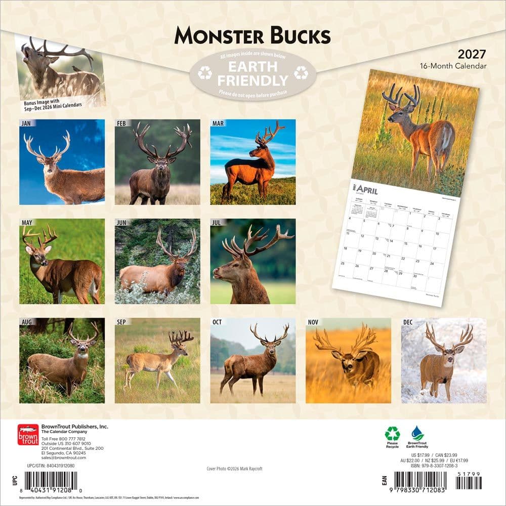 Monster Bucks 2027 Wall Calendar First Alternate Image