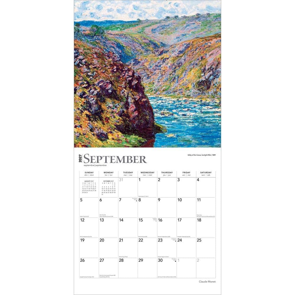 Monet 2027 Wall Calendar Third Alternate Image