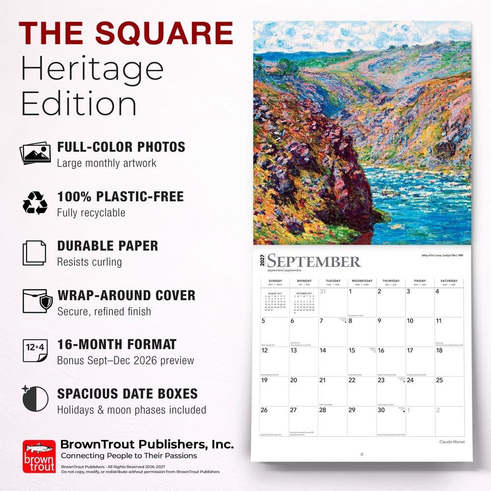 Monet 2027 Wall Calendar Fifth Alternate Image