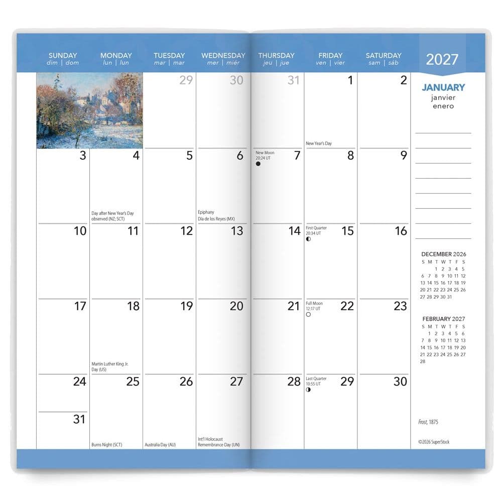 Monet 2027 2 Year Pocket Planner Second Alternate Image
