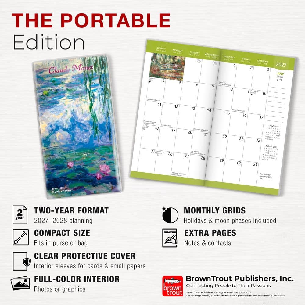 Monet 2027 2 Year Pocket Planner Fifth Alternate Image