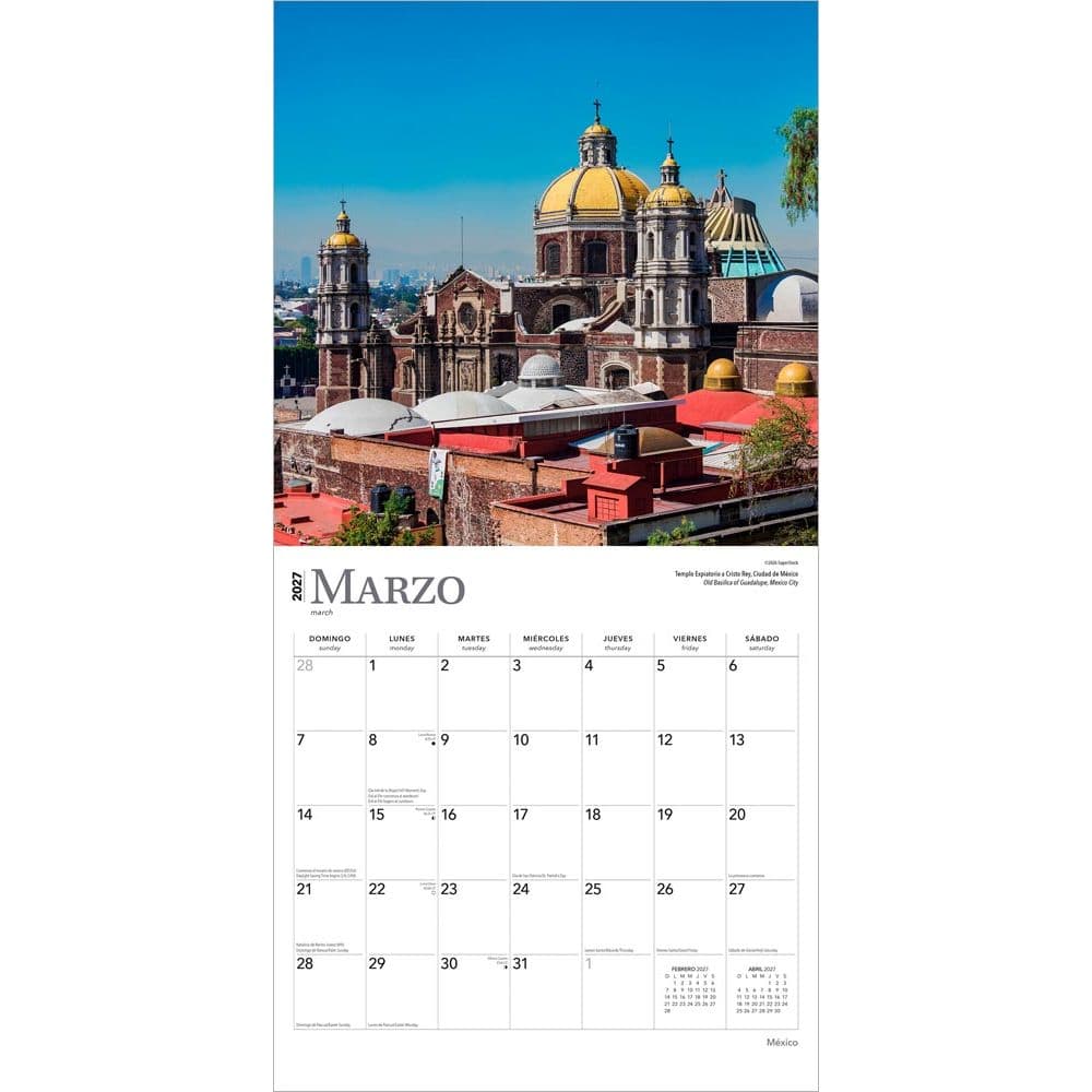 Mexico 2027 Wall Calendar Second Alternate Image