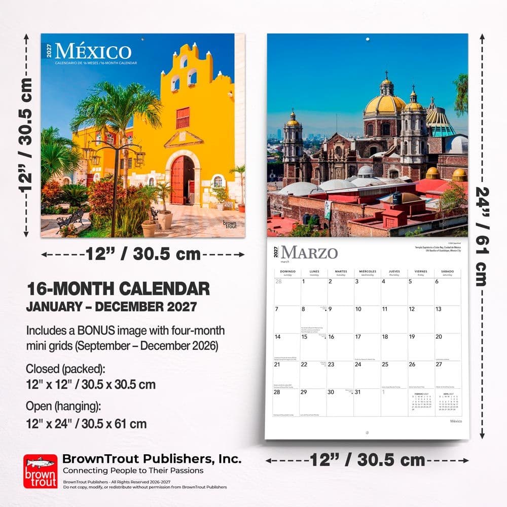Mexico 2027 Wall Calendar Sixth Alternate Image
