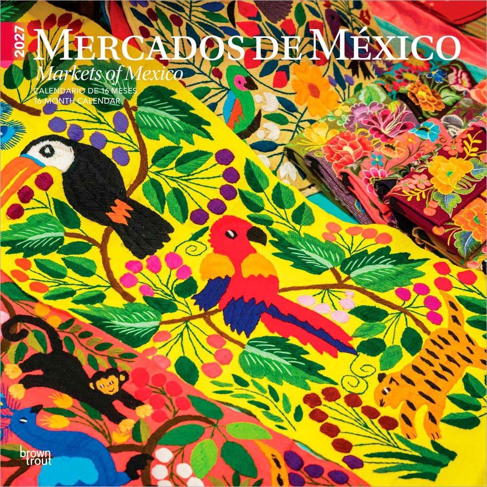 image Mercados de Mexico Spanish 2027 Wall Calendar Main Product Image