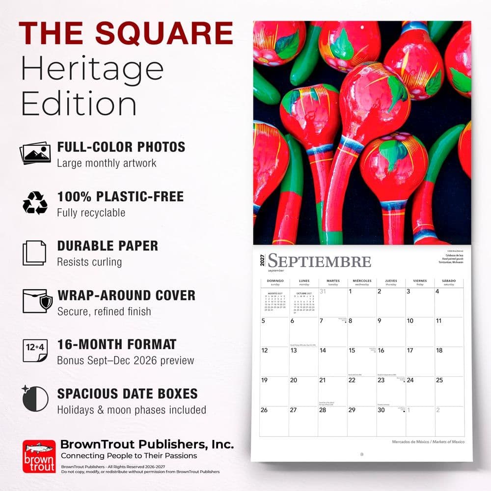 Mercados de Mexico Spanish 2027 Wall Calendar Fifth Alternate Image