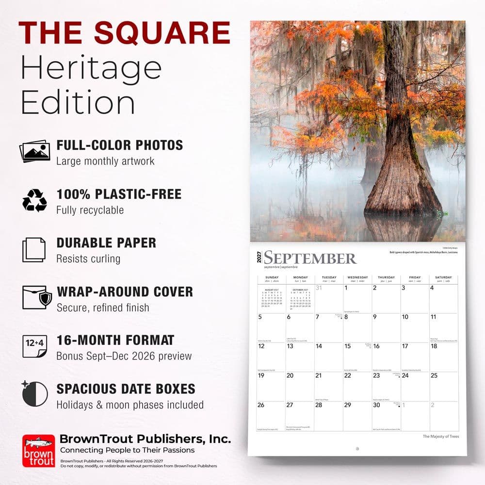 Majesty of Trees 2027 Wall Calendar Fifth Alternate Image