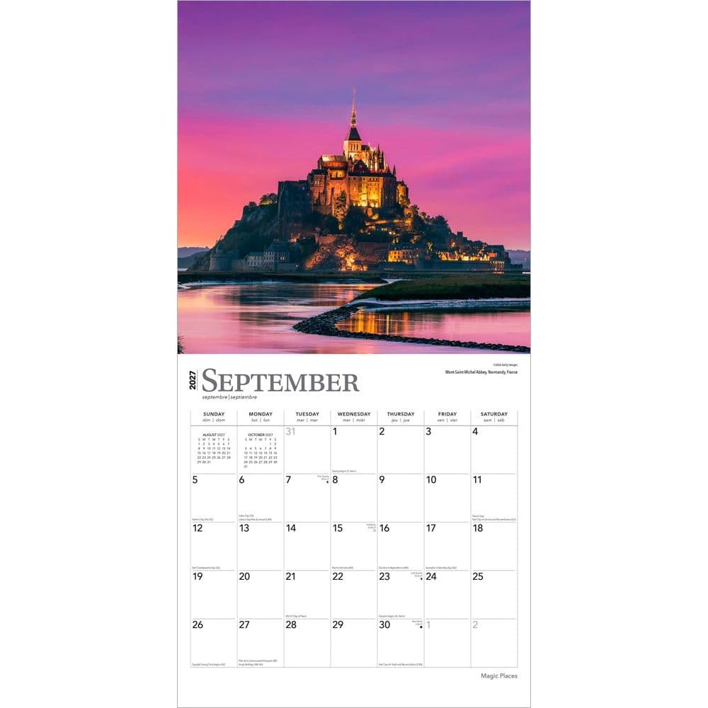 Magic Places 2027 Wall Calendar Third Alternate Image
