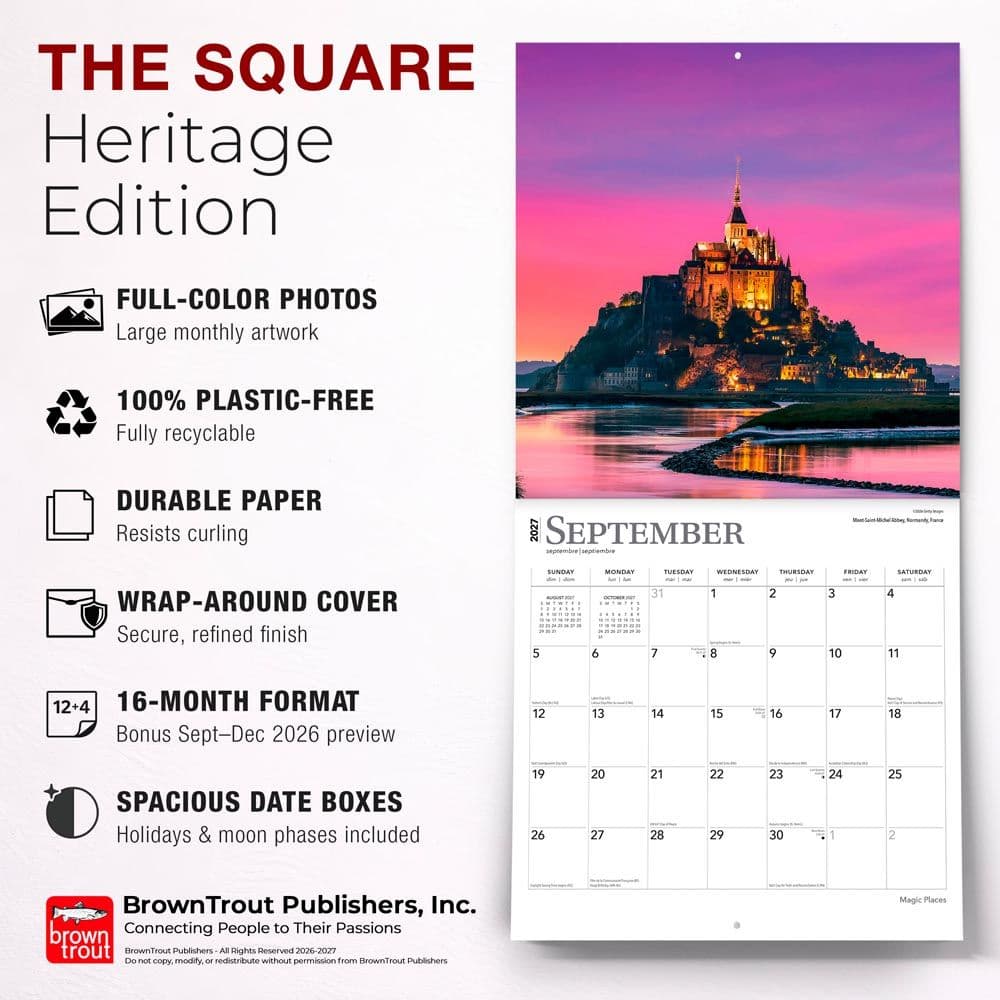 Magic Places 2027 Wall Calendar Fifth Alternate Image