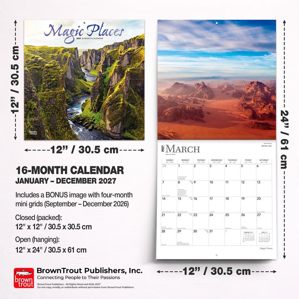 Magic Places 2027 Wall Calendar Sixth Alternate Image