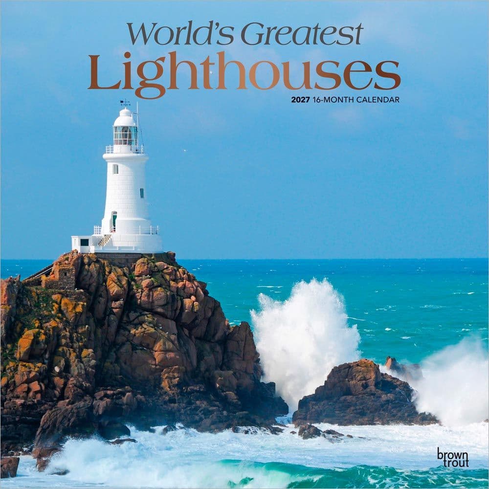 Worlds Greatest Lighthouses 2027 Wall Calendar