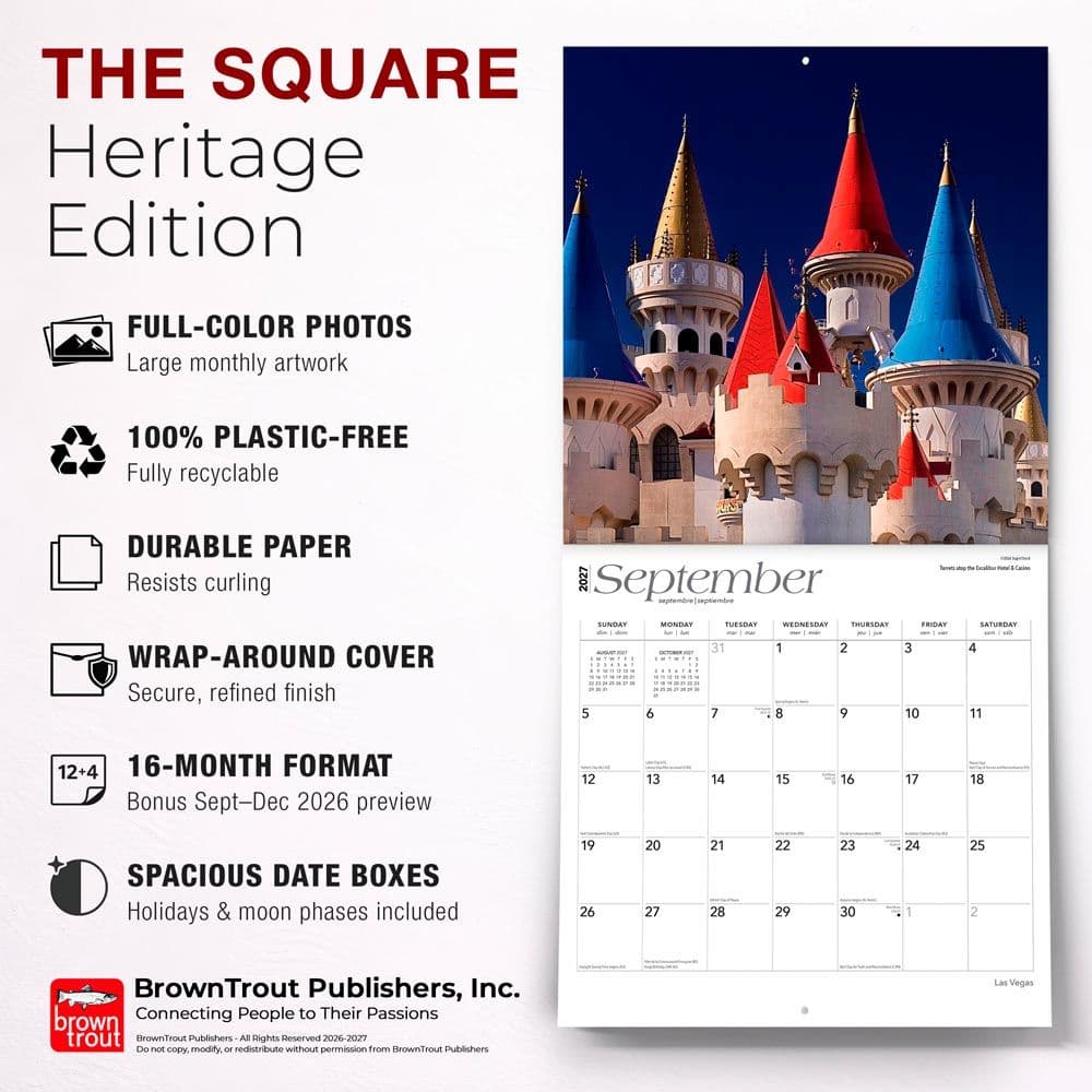 Las Vegas 2027 Wall Calendar Fifth Alternate Image