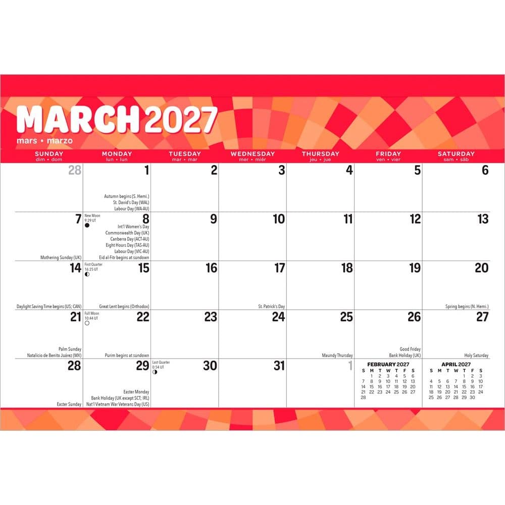 Large Print 2027 Desk Pad First Alternate Image