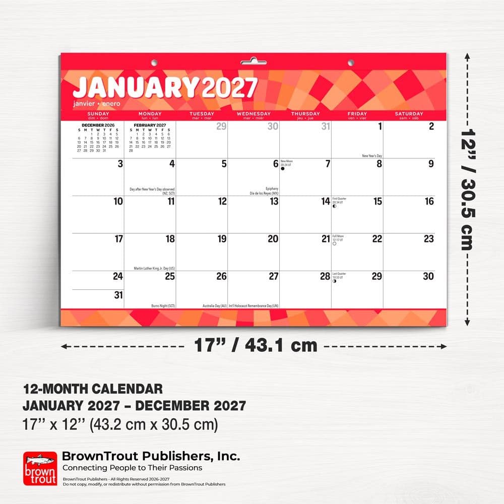 Large Print 2027 Desk Pad Fifth Alternate Image