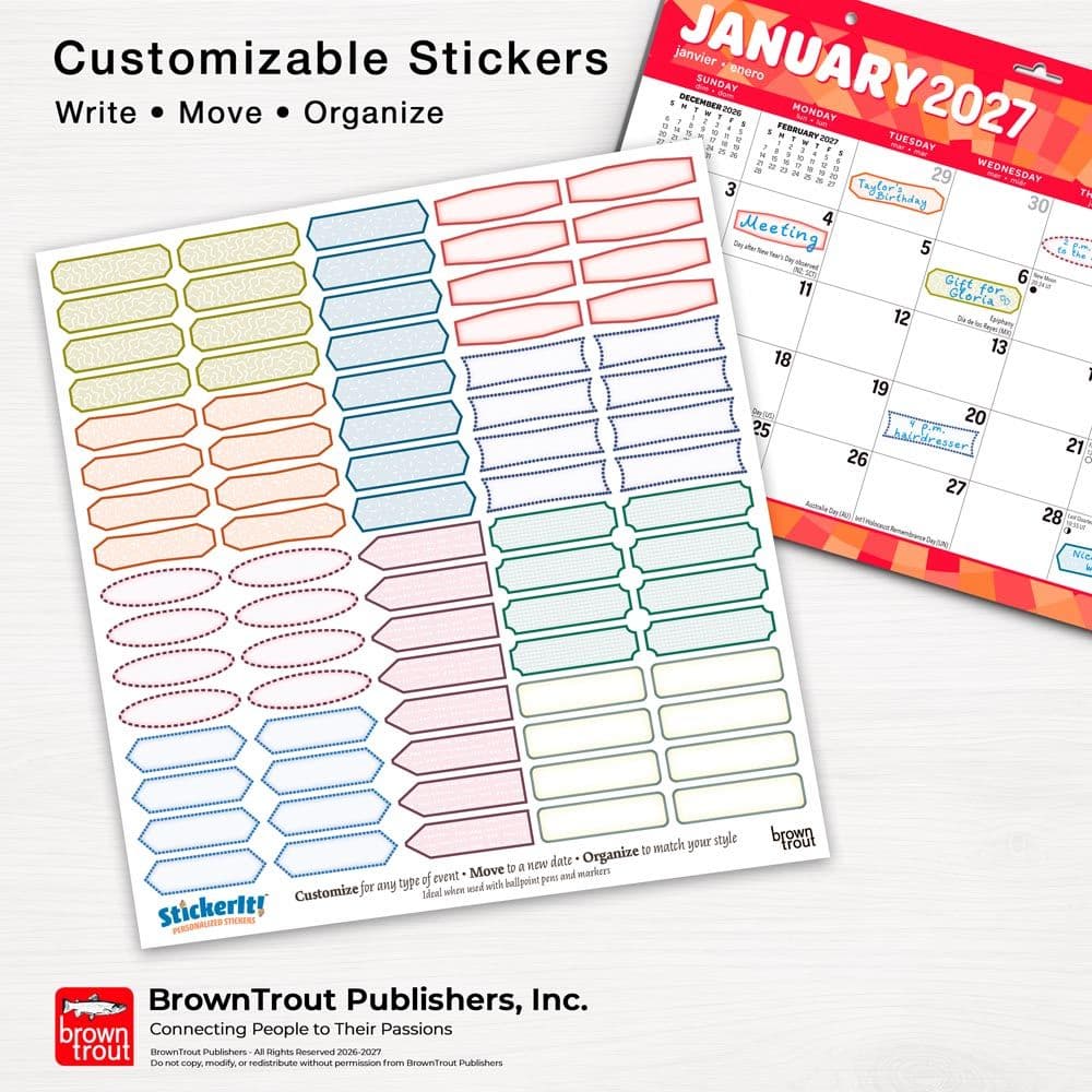 Large Print 2027 Desk Pad Eighth Alternate Image