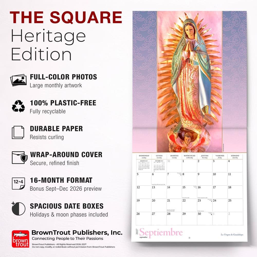 Virgen de Guadalupe 2027 Wall Calendar Fifth Alternate Image