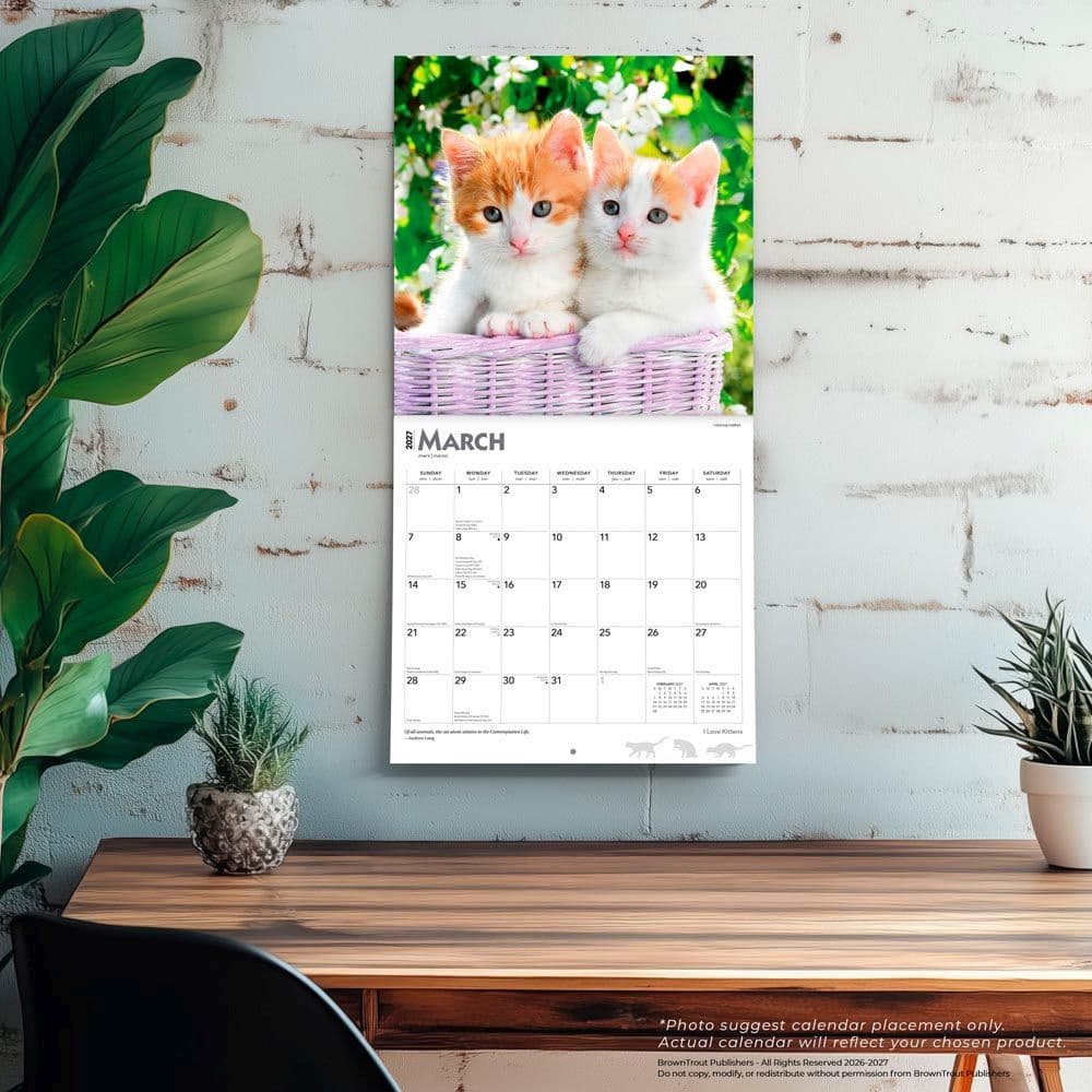 Kittens I Love 2027 Wall Calendar Fourth Alternate Image