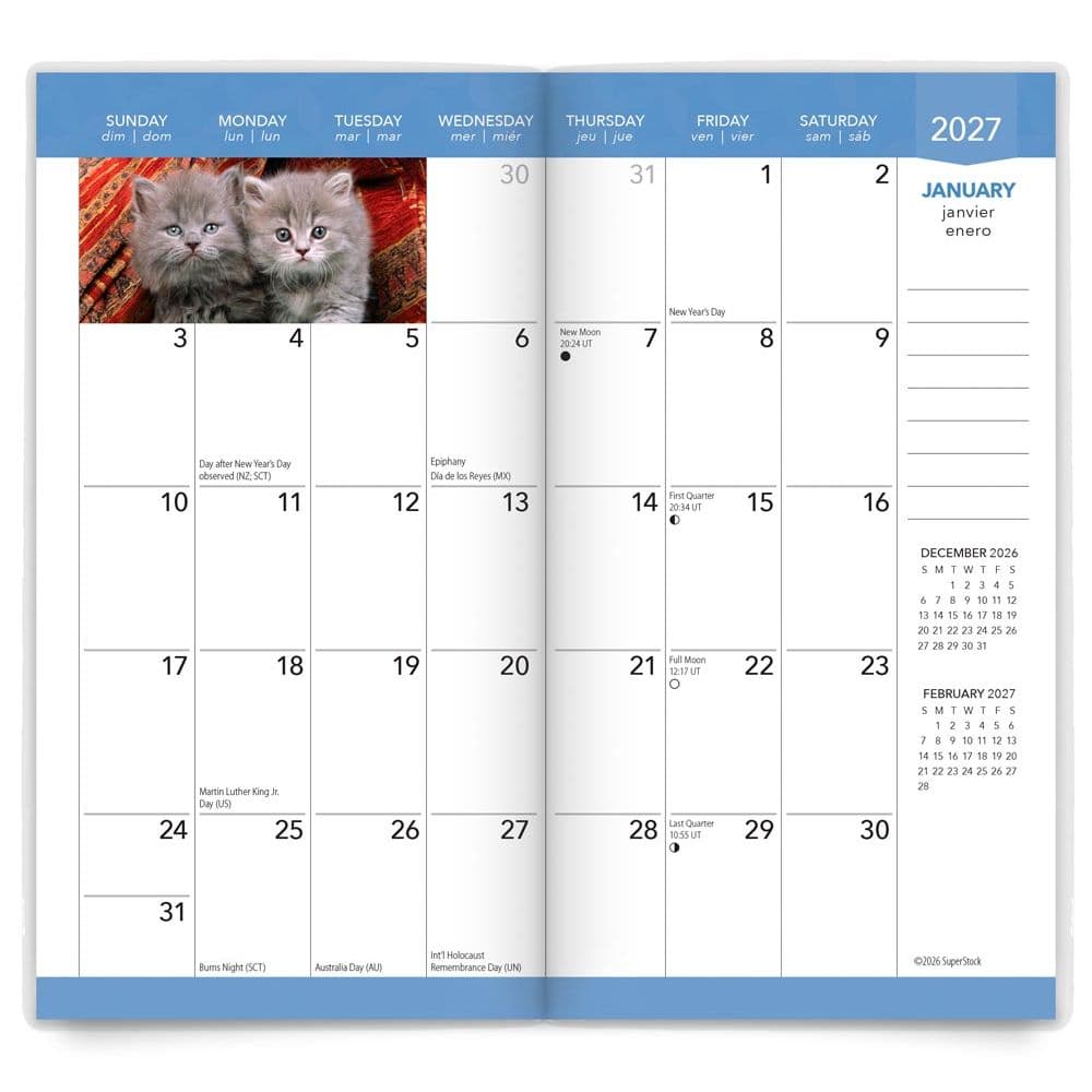 Kitten Cuddles 2027 2 Year Pocket Planner Second Alternate Image