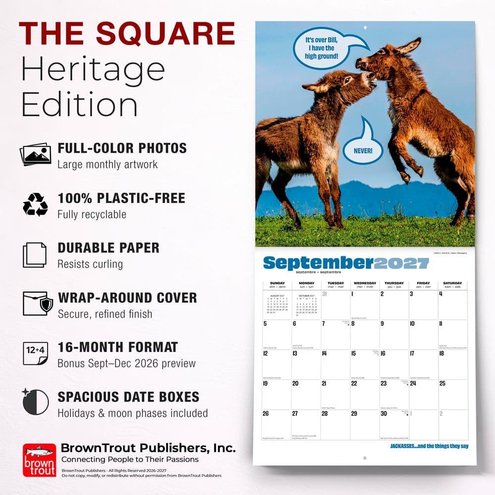 Jackasses 2027 Wall Calendar Fifth Alternate Image