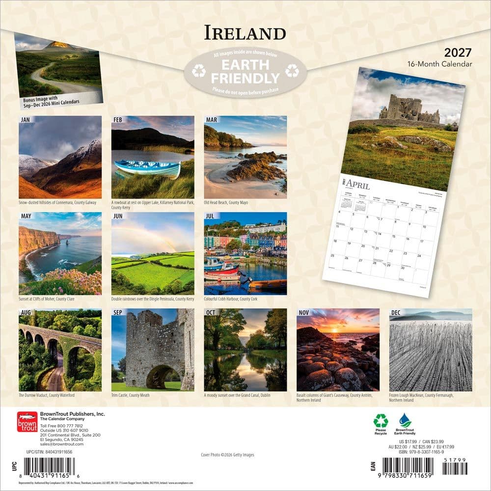 Ireland 2027 Wall Calendar First Alternate Image