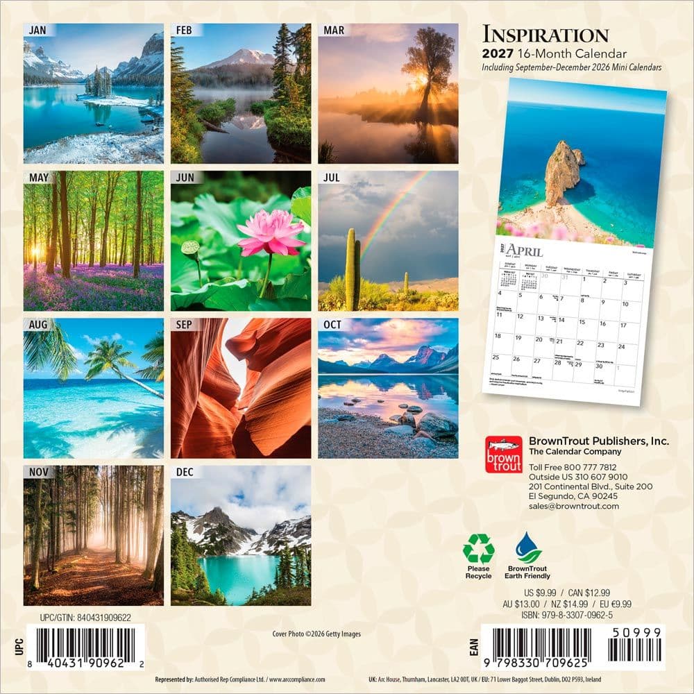 Inspiration  2027 Mini Wall Calendar First Alternate Image