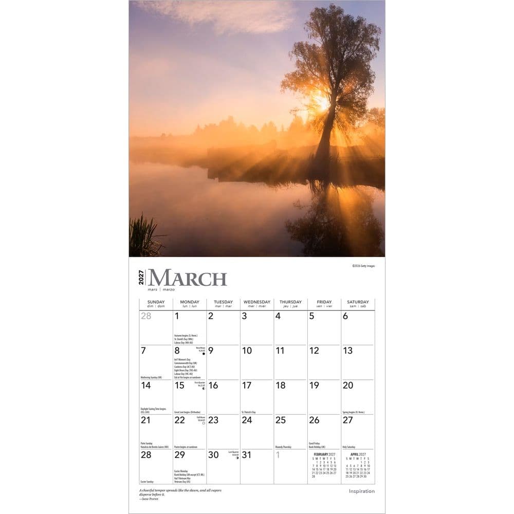 Inspiration  2027 Mini Wall Calendar Second Alternate Image