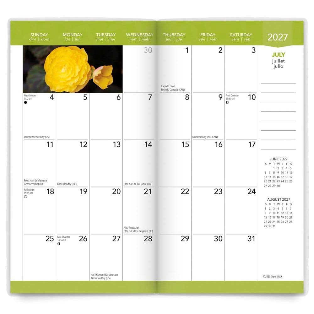 In the Garden 2027 2 Year Pocket Planner Third Alternate Image