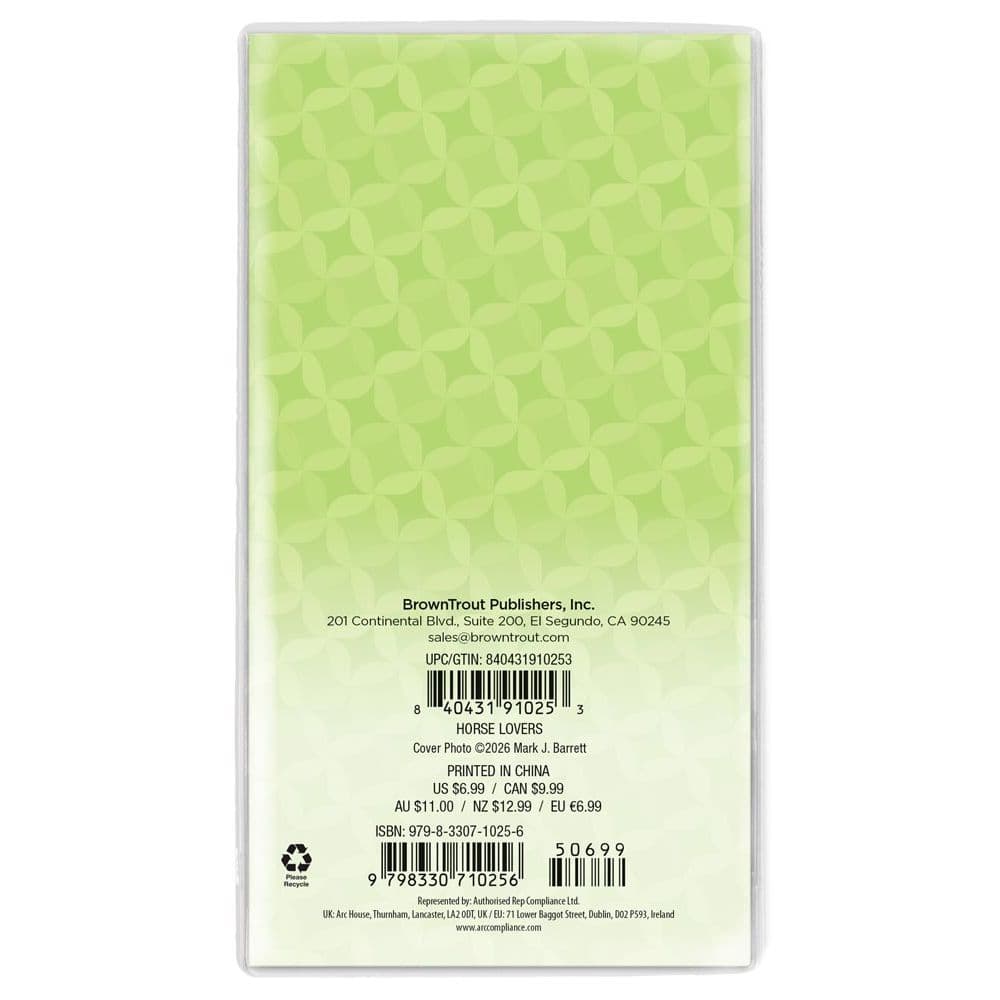 Horses Lovers 2027 2 Year Pocket Planner First Alternate Image